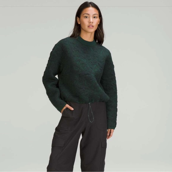 NWOT Lululemon Jacquard Multi-Texture Crewneck Sweater - Size 12 - Picture 2 of 8